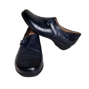 Dansko Womens Size 37 6.5 - 7  Slip On Blue comfort Shoes Slip Resistant 84